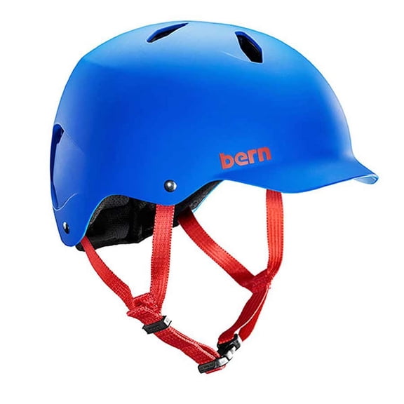 Bern Bandito EPS Summer Youth Boys Helme Matte Cobalt Blue M-L w/ Brim 2016