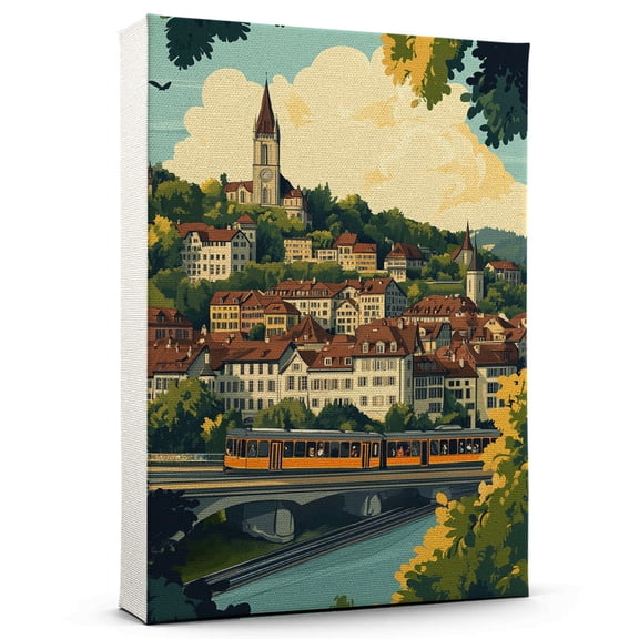 Bern Travel Canvas, Switzerland Canvas Print,Bern Canvas Wall Art,Switzerland Travel Wall Art, Travel Print, Travel Gift -103AZ127