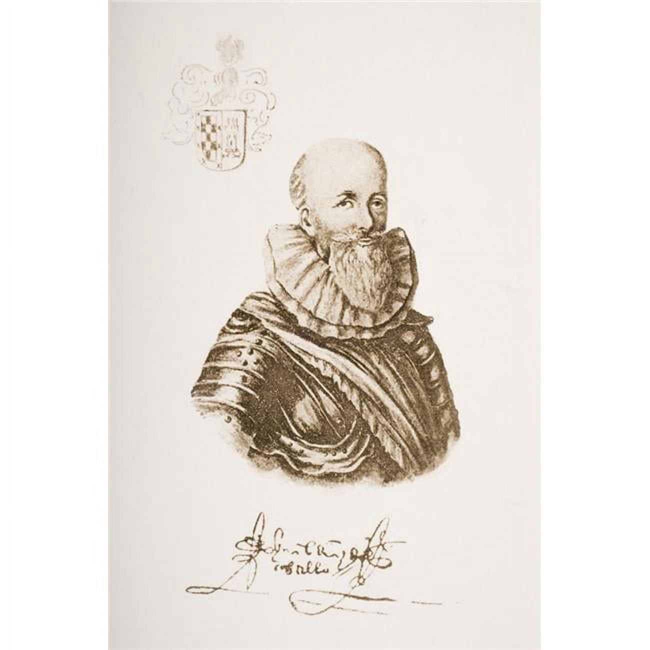 Bernal Diaz Del Castillo C 1495 -1584 Spanish Historian Poster Print ...