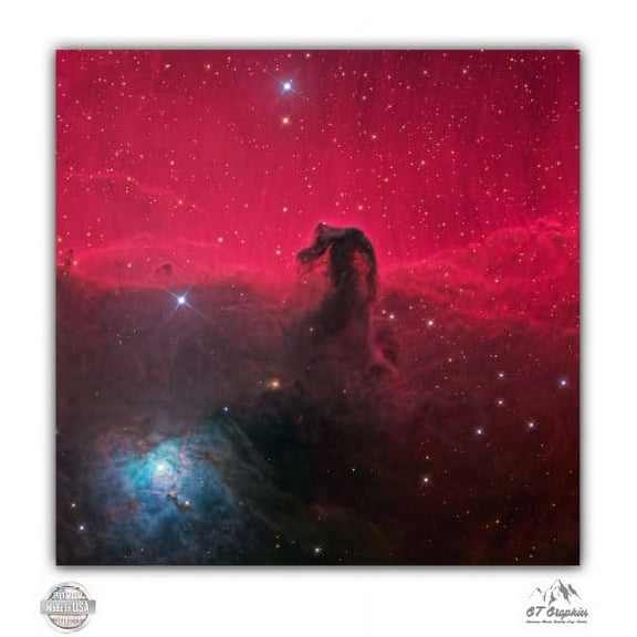 Bernard 33 Horsehead Nebula - 3" Vinyl Sticker - For Car Laptop I-Pad Phone Helmet Hard Hat - Waterproof Decal