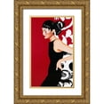 thumbnail image 1 of Bernard, Anne 10x14 Gold Ornate Wood Framed with Double Matting Museum Art Print Titled - Femme X, 1 of 4