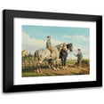 thumbnail image 1 of Bernard Edouard Swebach 24x19 Black Modern Framed Museum Art Print Titled - A Little Treat (1865), 1 of 5