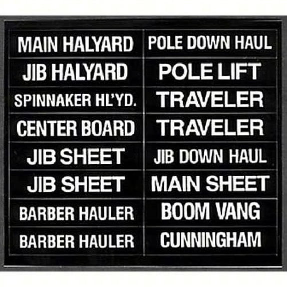 (Price/PK)Bernard Engraving IL01 16 Label Set for Sailboats