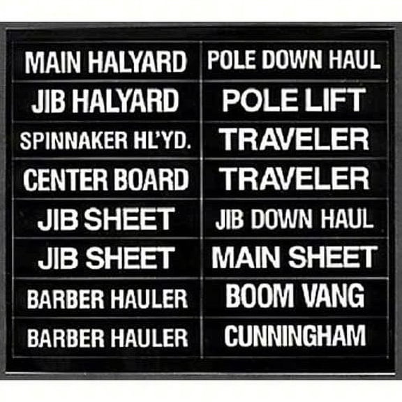 Bernard Engraving 16 Label Set for Sailboats IL01