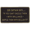 thumbnail image 1 of Bernard Engraving  FP034; Our Captain Says... -Sign, 1 of 2