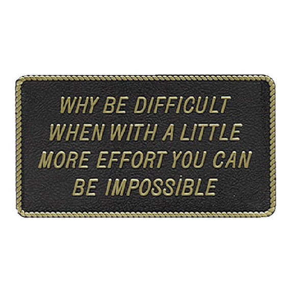 Bernard Engraving Fun Plaque FP050