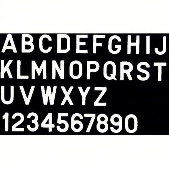 Bernard Engraving Letter D White 3 In Stick On Face InDI 10/Pk PS30WD