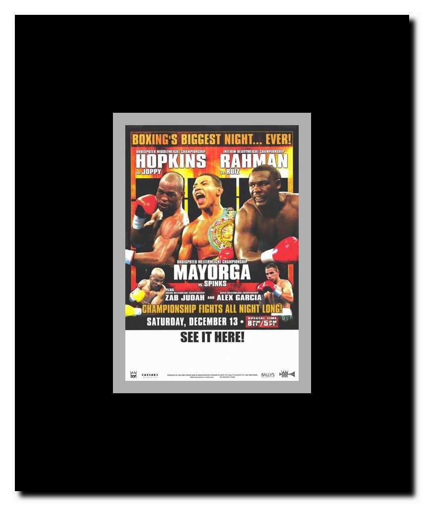 Bernard Hopkins vs William Joppy Framed Movie Poster