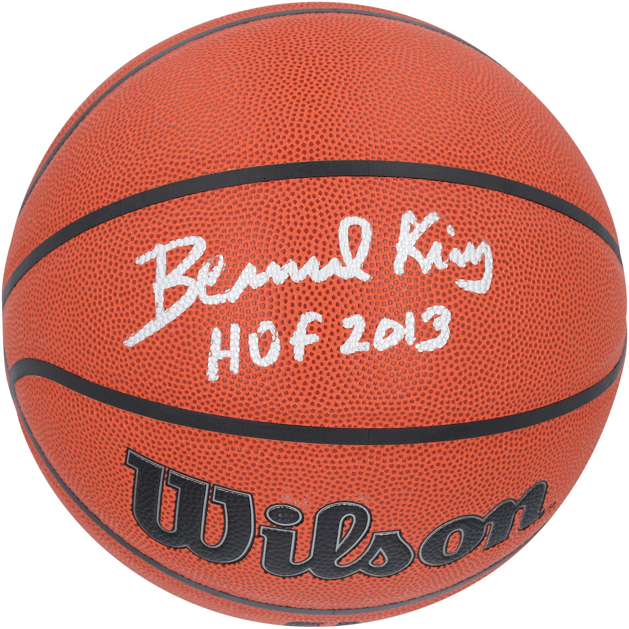 Bernard King New York Knicks Autographed Wilson Authentic Series Indoor/Outdoor Basketball with "HOF 13" Inscription - Fanatics Authentic Certified