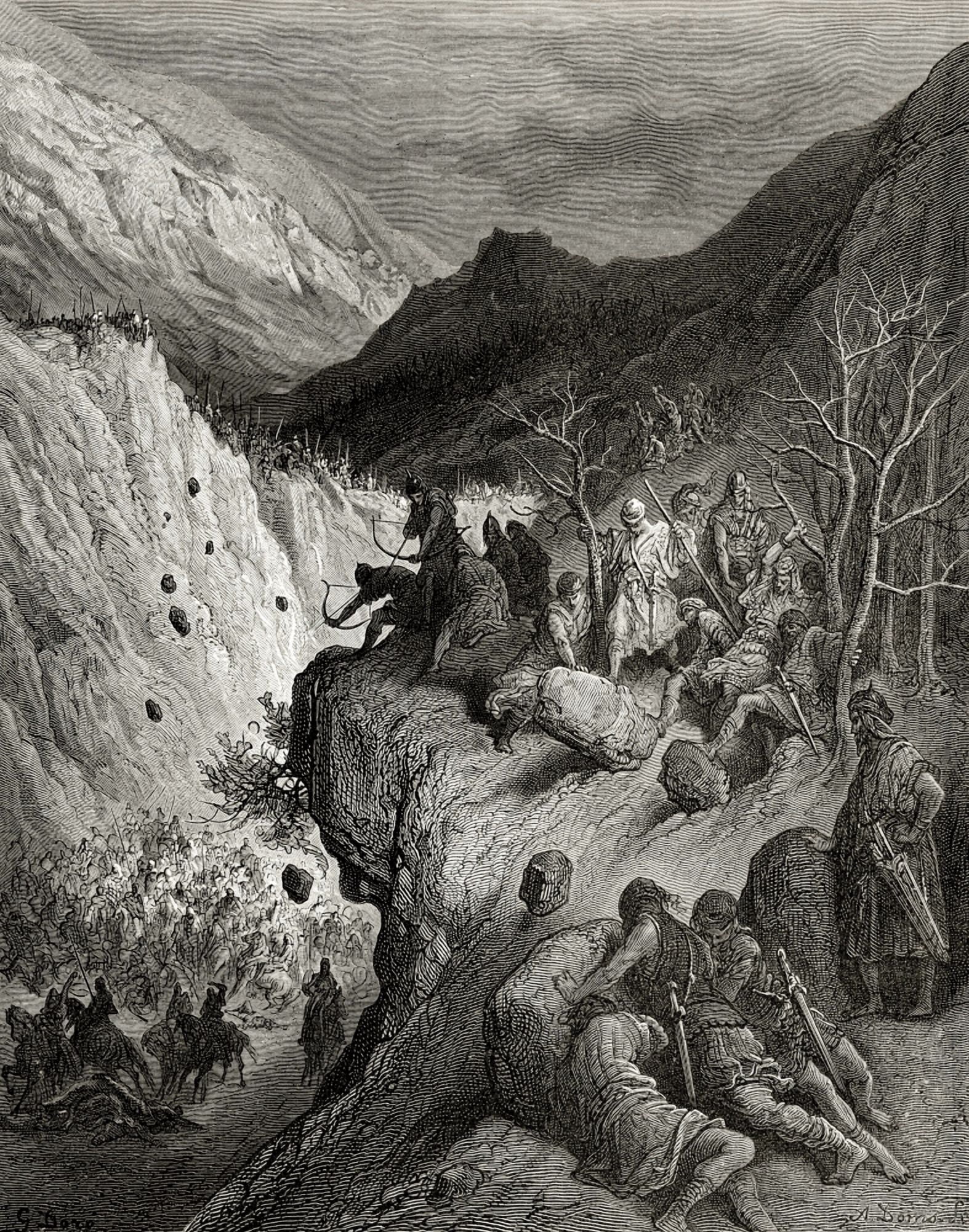 Bernard Of Carinthia Surprised By Turkish Raids During Second Crusade Canvas Art - Ken Welsh  Design Pics (13 x 17)