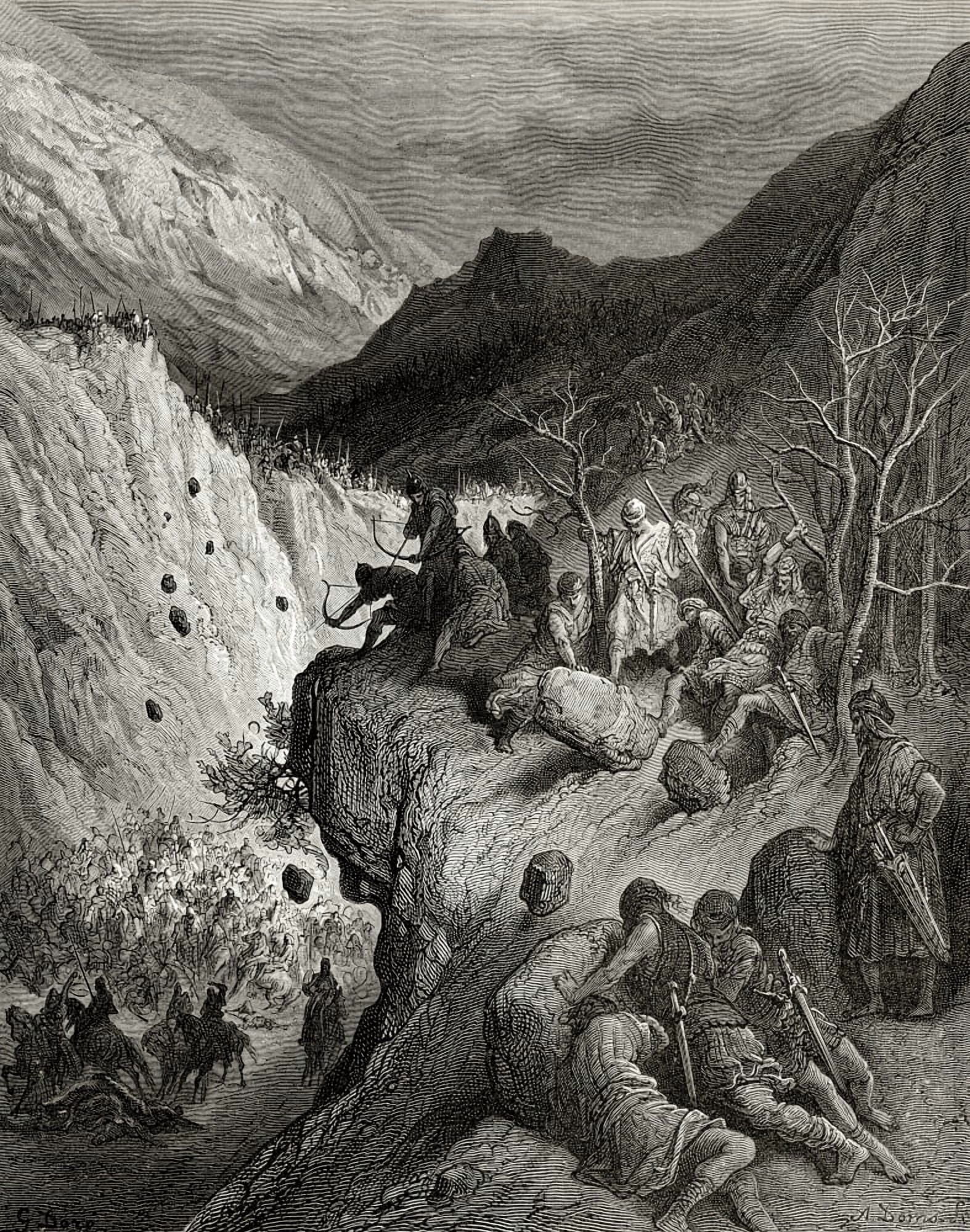 Bernard Of Carinthia Surprised By Turkish Raids During Second Crusade Canvas Art - Ken Welsh Design Pics (26 x 34)