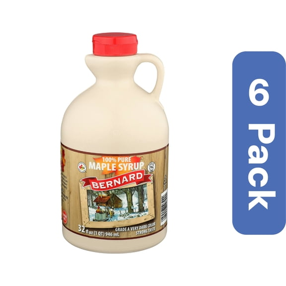 Bernard Very Dark Maple Syrup 32 fl. oz (Pack of 6)