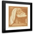 thumbnail image 1 of Bernard Willem Wierink 12x13 Black Modern Framed Museum Art Print Titled - Prophet Head (1992), 1 of 5