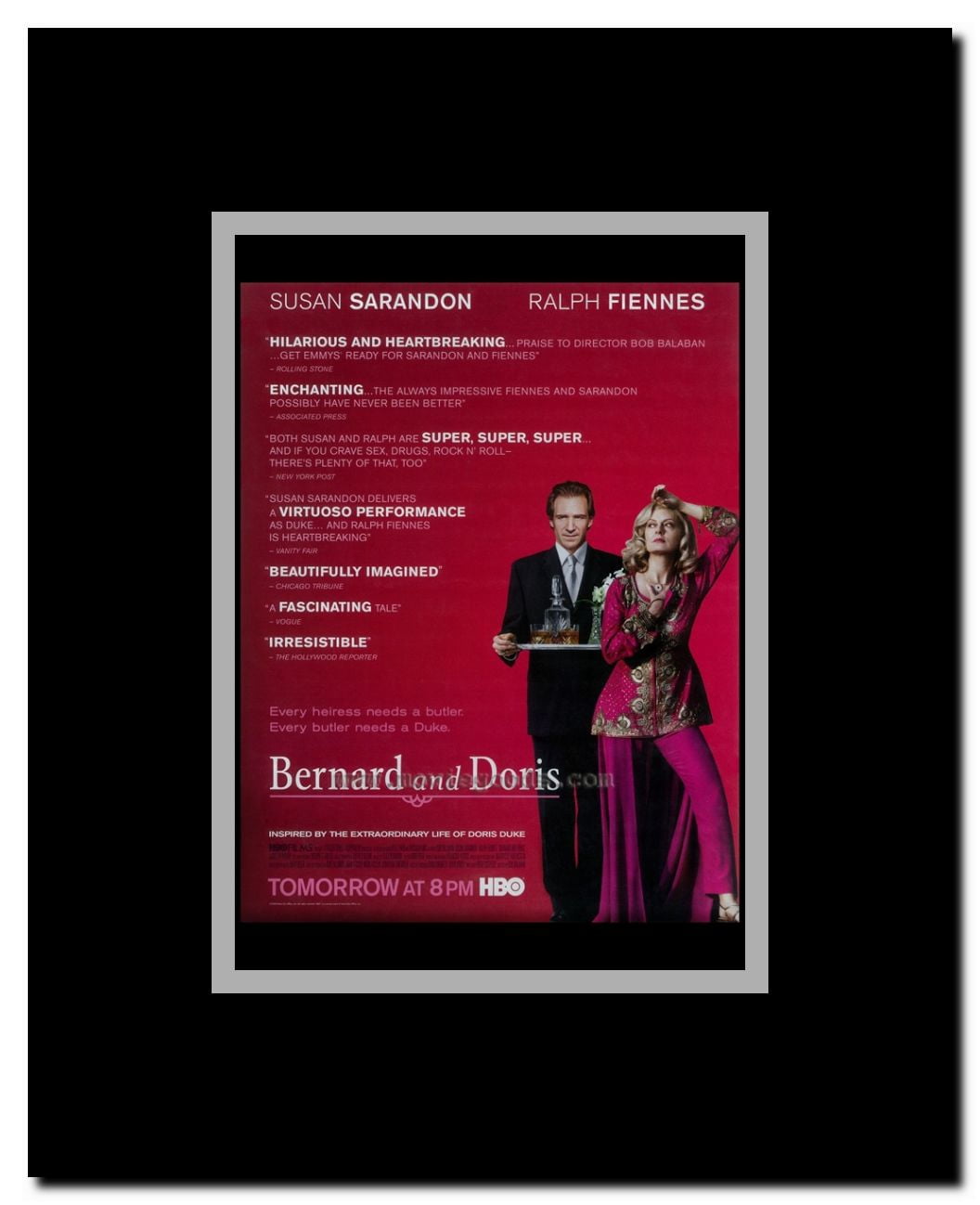 Bernard and Doris Framed Movie Poster