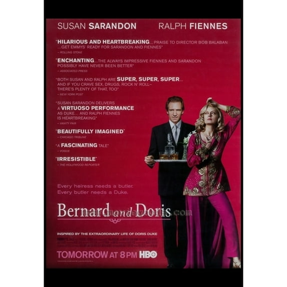 Bernard and Doris Movie Poster (11 x 17)