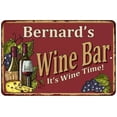 thumbnail image 1 of Bernard's Red Wine Bar Sign 12 x 18 Matte Finish Metal 112180054347, 1 of 1