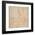 thumbnail image 1 of Bernardino Poccetti 15x16 Black Modern Framed Museum Art Print Titled - Figure Studies; Woman Holding a Shield, a Dancing Female, and a Priest Supported at an Altar Before a Group of Onlooke, 1 of 5