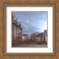 thumbnail image 1 of Bernardo Bellotto 2x Matted 20x20 Gold Ornate Framed Art Print 'Dresden, the Frauenkirche and the Rampische Gasse', 1 of 2
