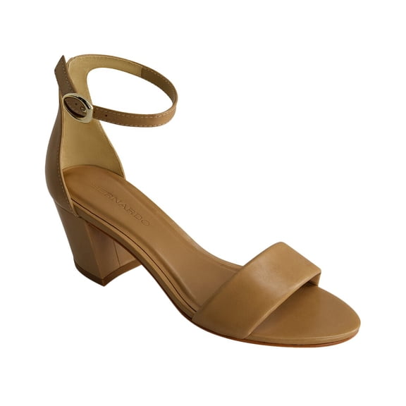 Bernardo Bowie Leather Sandal, 11, Beige