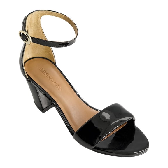 Bernardo Bowie Patent Sandal, 8, Black