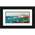 thumbnail image 1 of Bernardo Hay 24x13 Black Ornate Framed Double Matted Museum Art Print Titled: Sailing Ship by the Capri Coast, 1 of 5