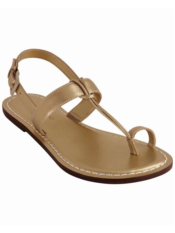 Maverick 2 Leather Flat Toe Ring Sandal, 9