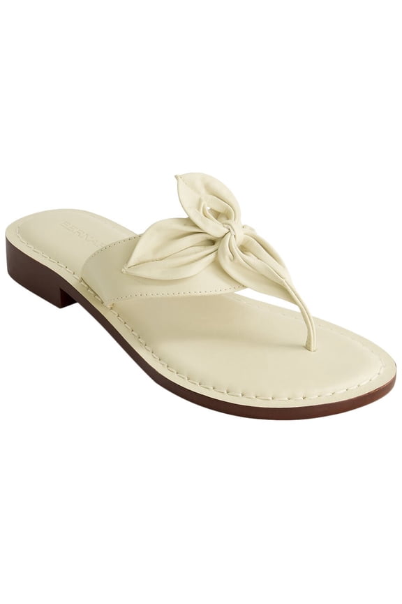 Taormina Leather Sandal, 8, White