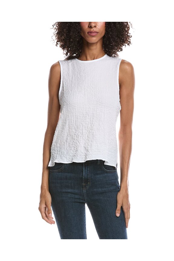 womens Crewneck Shell, XL, White