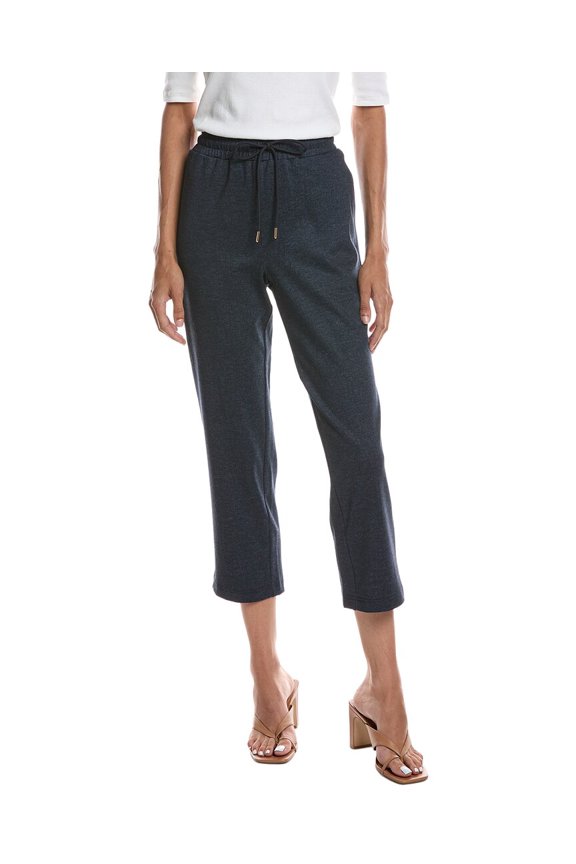 womens Drawstring Slim Pant, XL, Blue