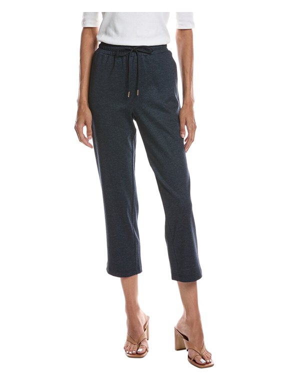 womens Drawstring Slim Pant, xs, Blue