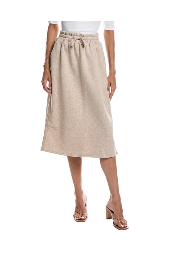womens Knit Fleece Skirt, xs, Brown
