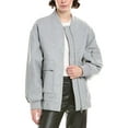 thumbnail image 1 of Bernardo womens  Oversized Bomber Jacket, m, Gray, 1 of 3