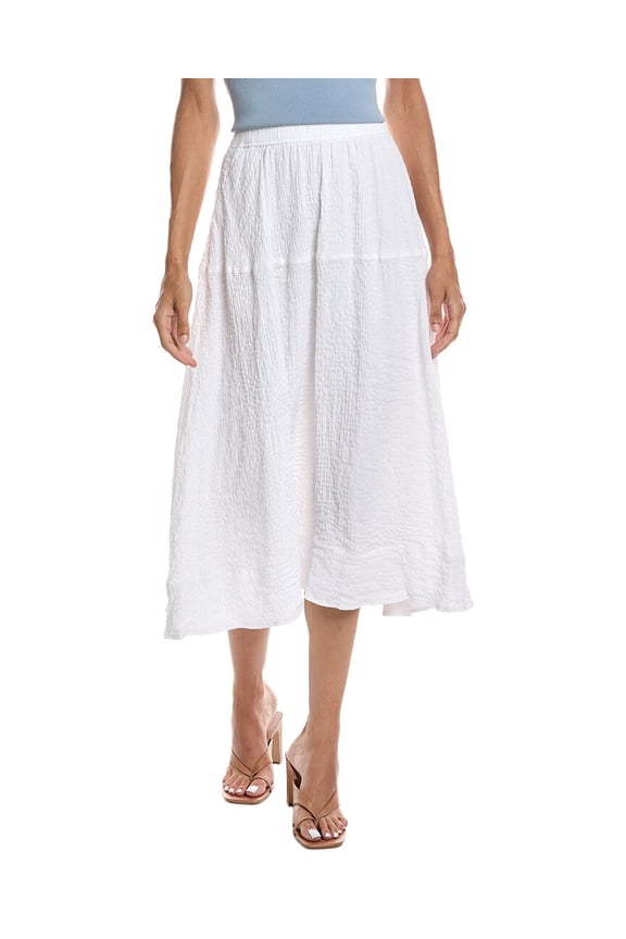 womens Yoke Pull-On Skirt, m, White