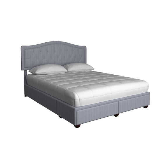I Home Furnishings Skyla Upholstered Queen Storage Bed In A Box