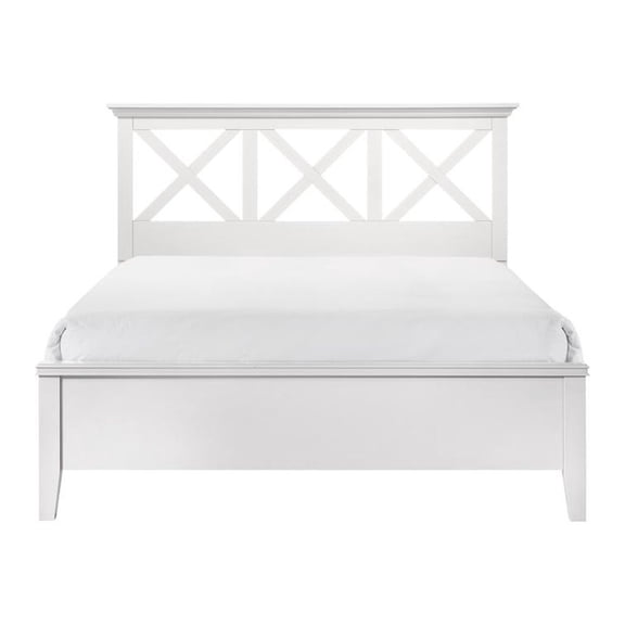 I Home Furnishings White Nova Ii King X Bed