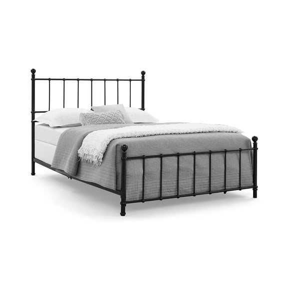 I Home Furnishings Zora Queen Flat Rail Spindle Metal Biab