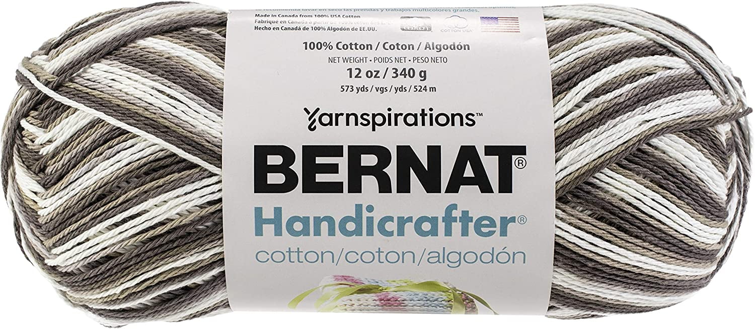 Bernat Handicrafter Cotton Yarn - Ombres-Chocolate Ombre
