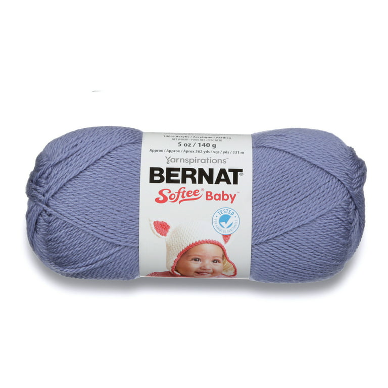 Bernat Softee Baby Yarn Skein Baby Denim Marl Blue White Variegated 5 oz  395 Yds