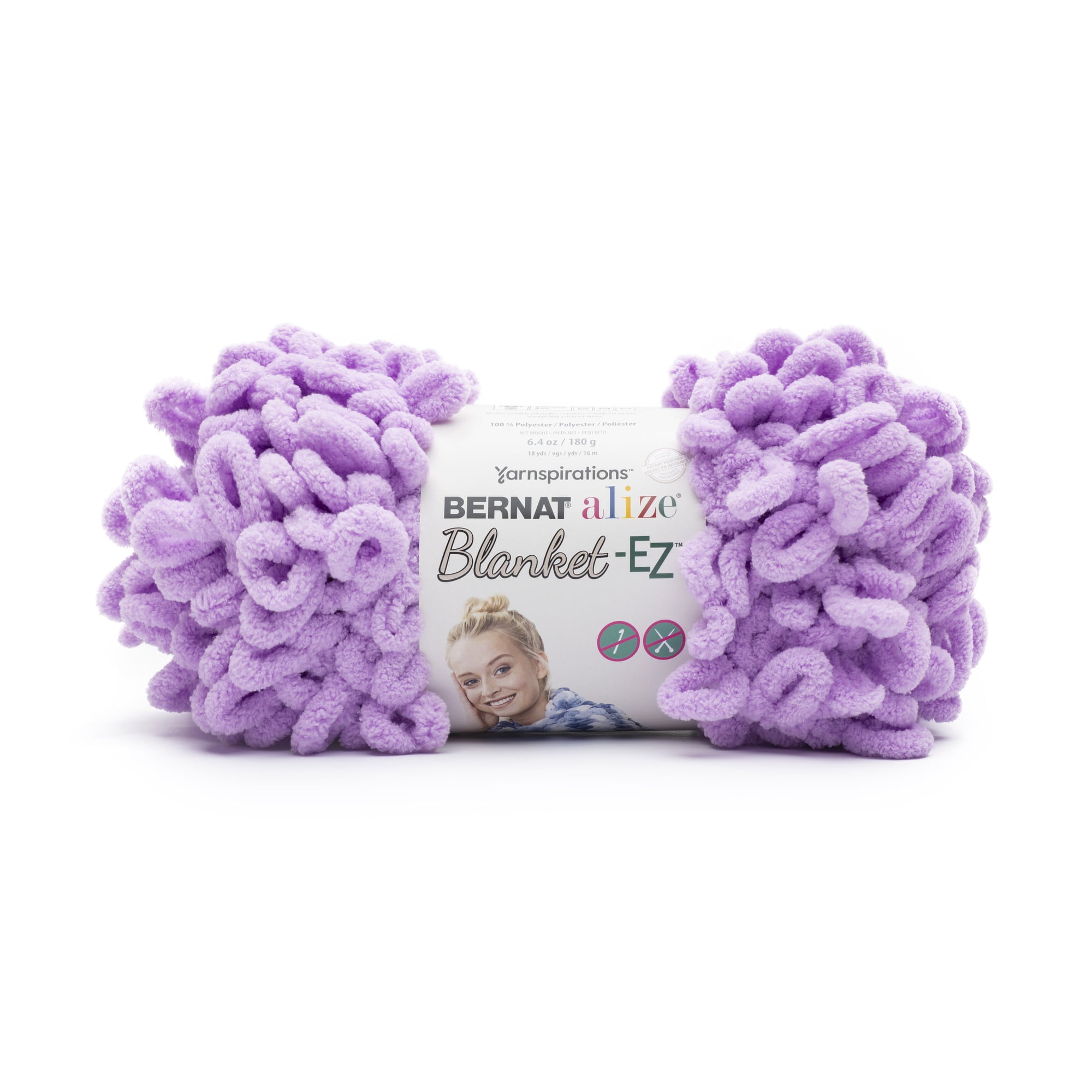 Bernat® Alize Blanket™ #7 Jumbo Polyester Yarn, Purple Dusk 6.4oz/180g 18 Yards