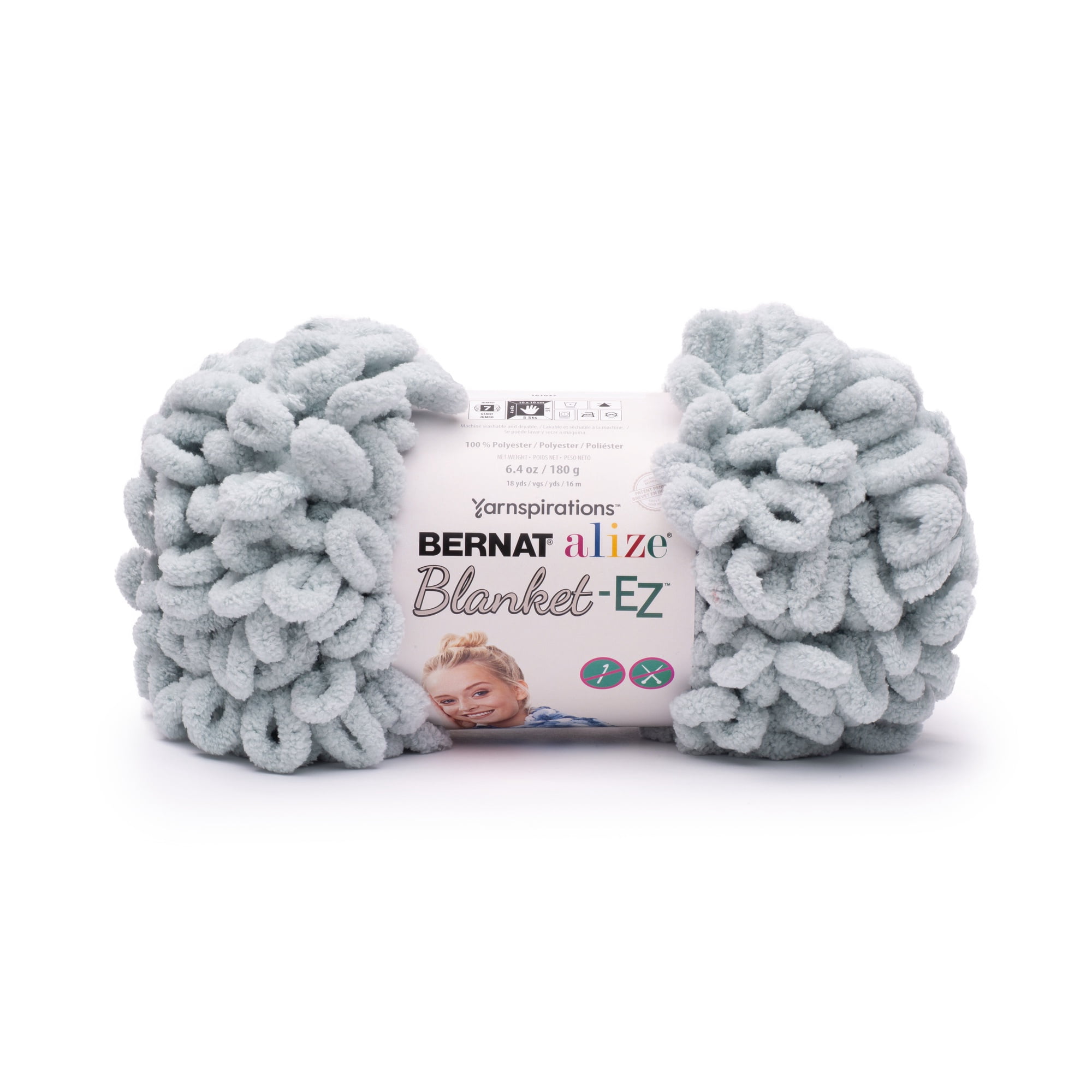 Bernat® Alize Blanket™ #7 Jumbo Polyester Yarn, Smoke 6.4oz/180g 18 Yards