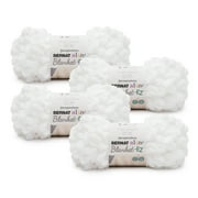 Bernat® Alize® Blanket-EZ™ #7 Jumbo Polyester Yarn, White 6.4oz/180g, 18 Yards (4 Pack)