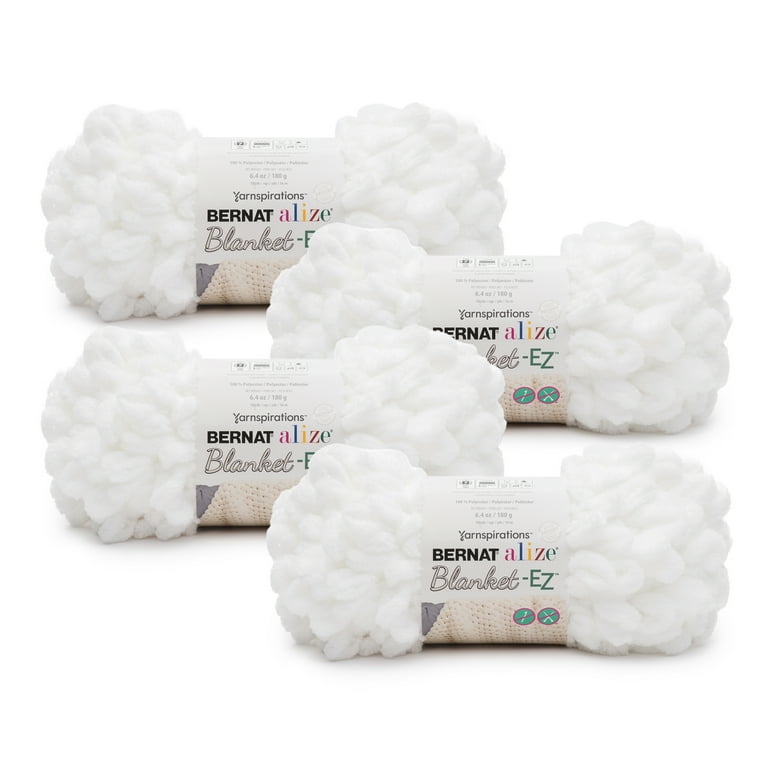 Bernat® Alize® Blanket-EZ™ #7 Jumbo Polyester Yarn, White 6.4oz