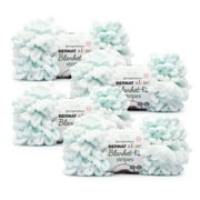 Bernat® Alize Blanket EZ Stripes™ #7 Jumbo Polyester Yarn, Ocean 6.3oz/180g, 18 Yards (4 Pack)