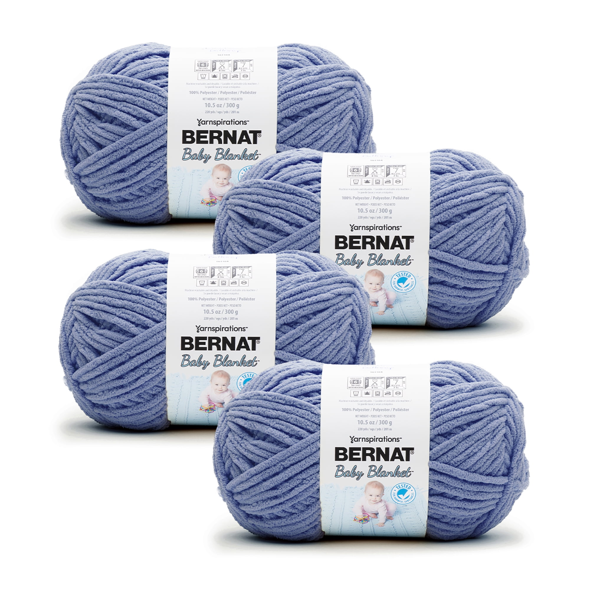 Bernat® Baby Blanket™ #6 Super Bulky Polyester Yarn, White 10.5oz