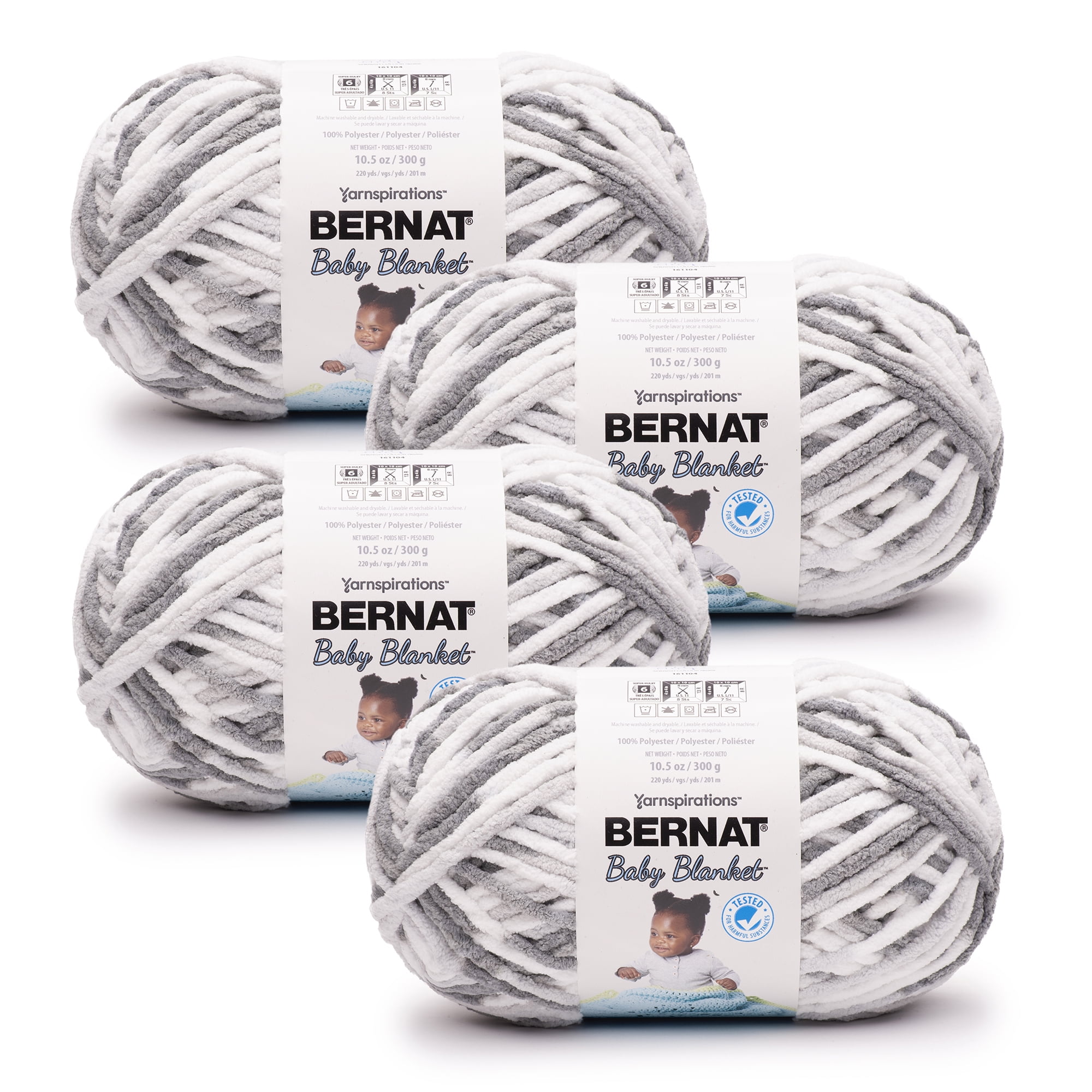 Bernat Baby Sport Big Ball Yarn - Solids-Cloudburst, 1 count - Baker's