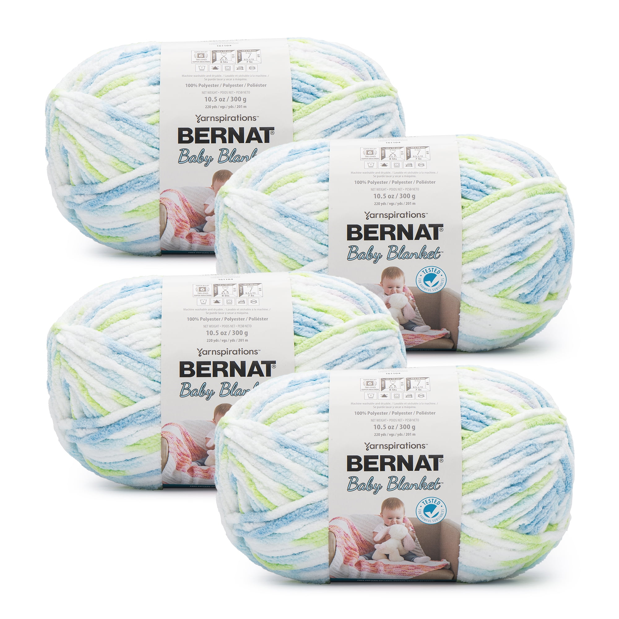 Bernat Baby Blanket Big Ball Yarn-Lemon Lime, 1 count - Gerbes Super Markets