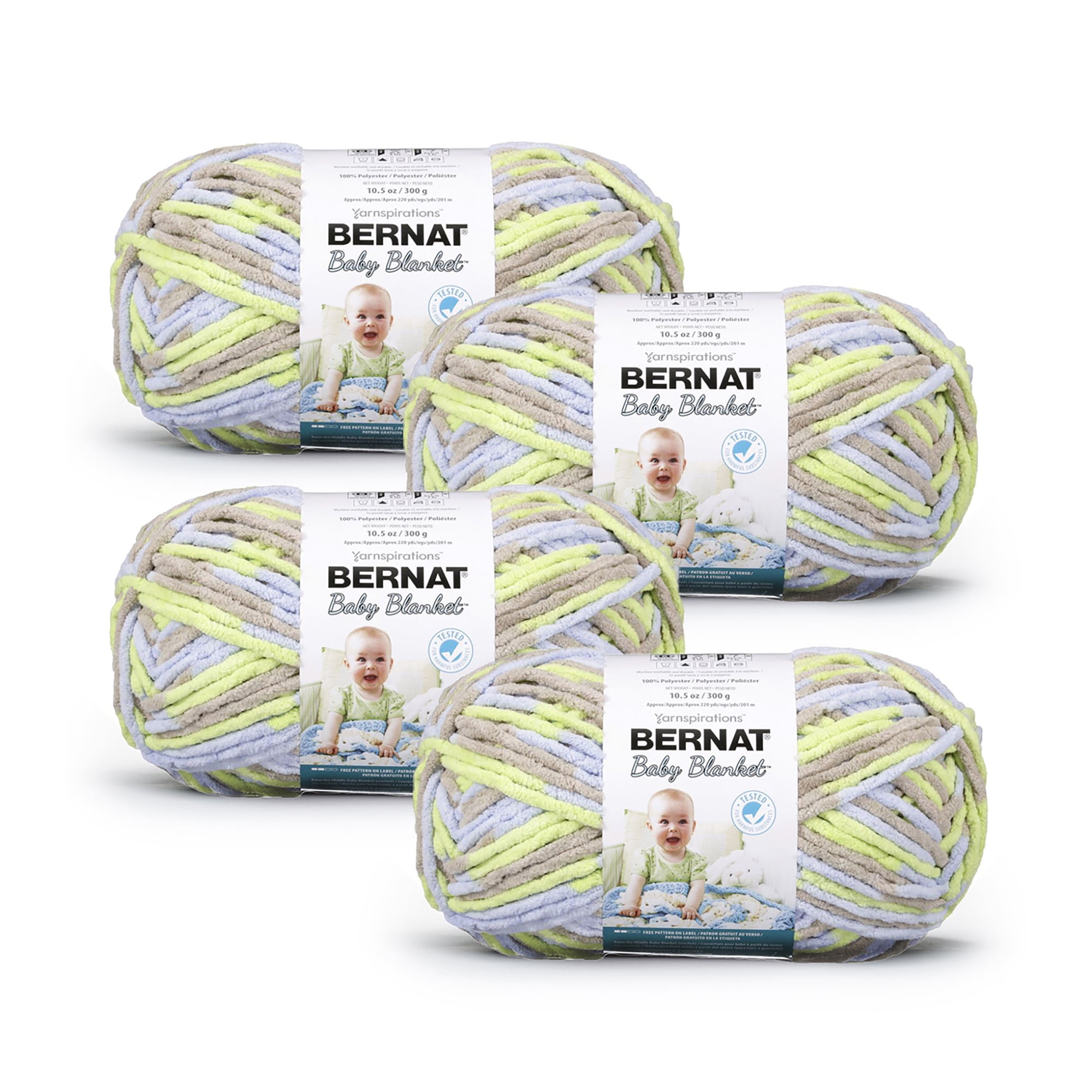Bernat® Baby Blanket™ #6 Super Bulky Polyester Yarn, Little Cosmos