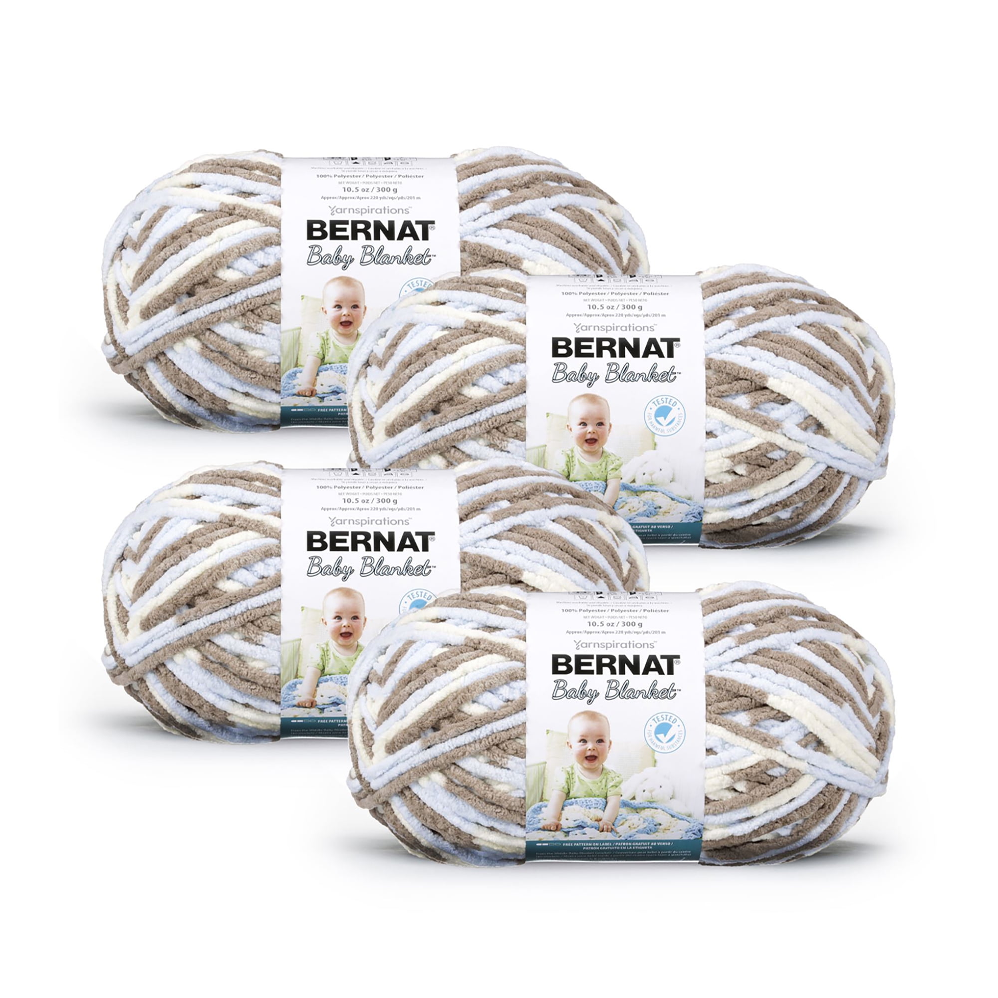 Bernat® Baby Blanket™ 6 Super Bulky Polyester Yarn, Little Cosmos 10