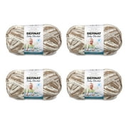 Bernat® Baby Blanket™ #6 Super Bulky Polyester Yarn, Little Sandcastles 10.5oz/300g, 220 Yards (4 Pack)