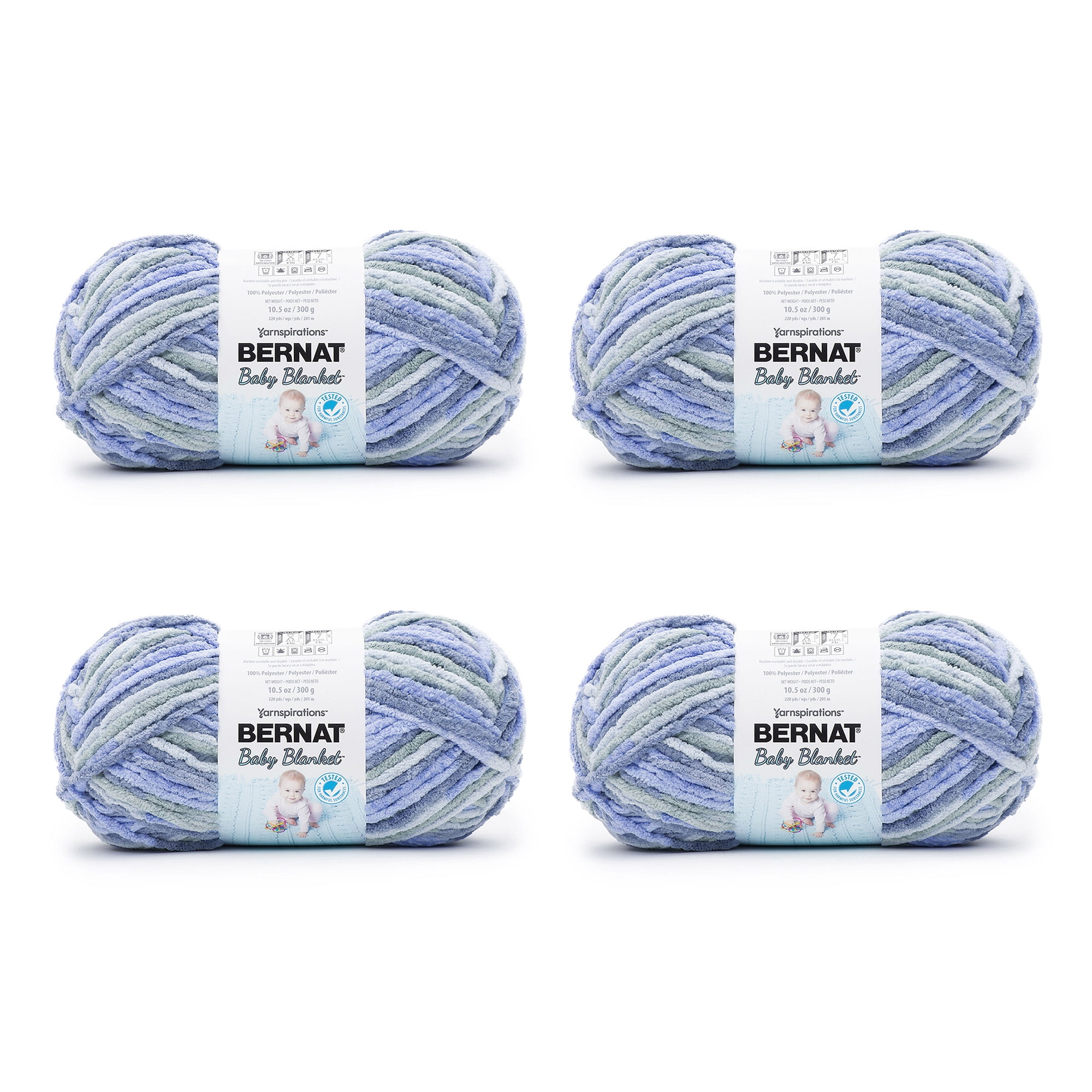 Bernat Baby Blanket Yarn, Baby Blue